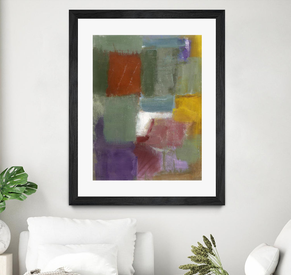 Soft Squares by Diane Lambin on GIANT ART - green abstract
