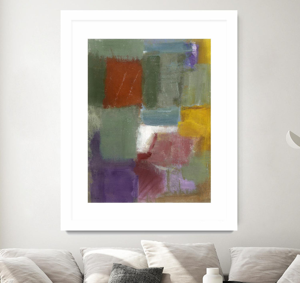 Soft Squares by Diane Lambin on GIANT ART - green abstract