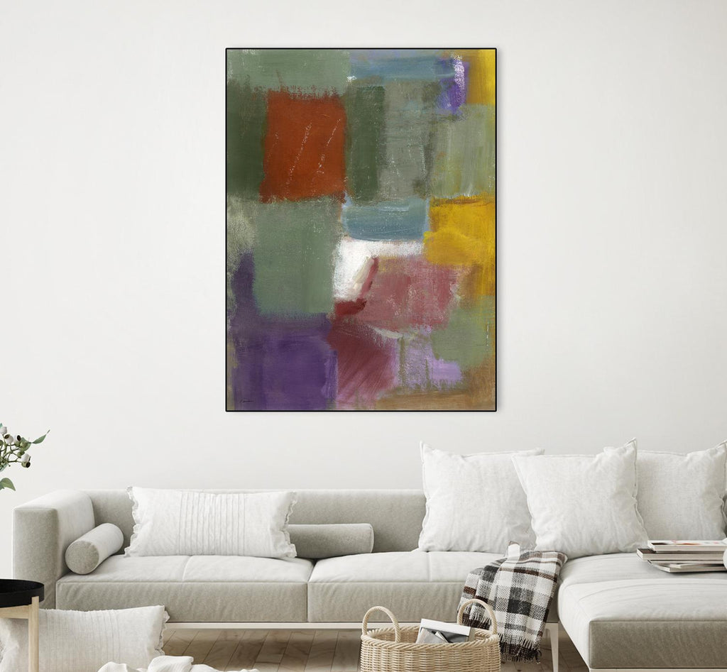 Soft Squares by Diane Lambin on GIANT ART - purple abstract