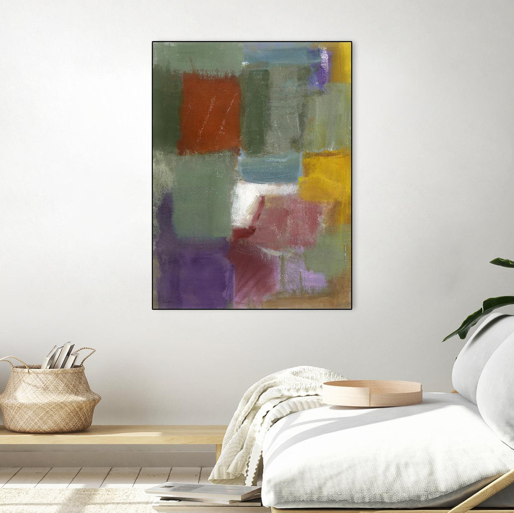 Soft Squares by Diane Lambin on GIANT ART - purple abstract