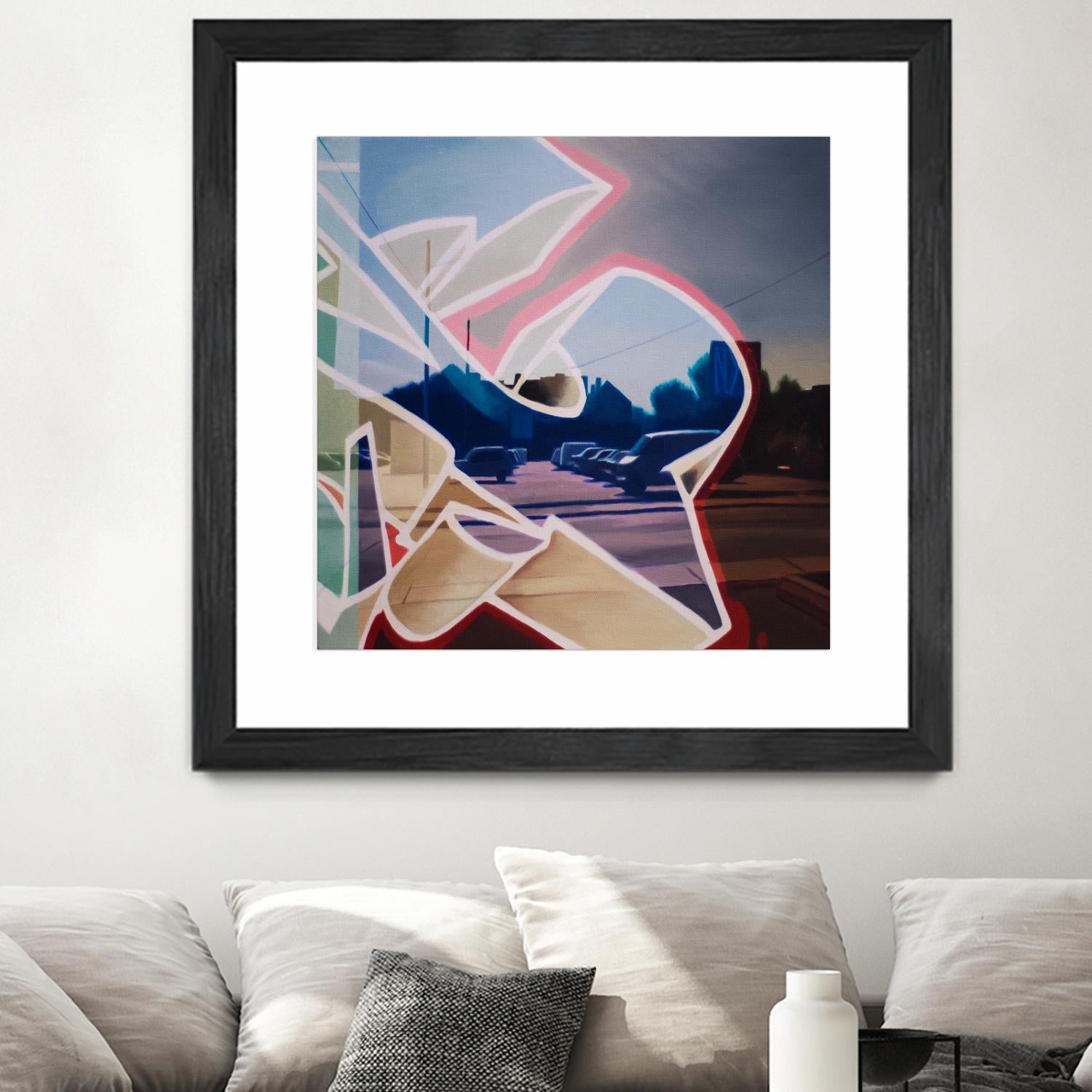 False Future by James Nye on GIANT ART - beige street art graffiti