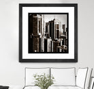 Megapolis 3 by Jefd on GIANT ART - black digital buildings