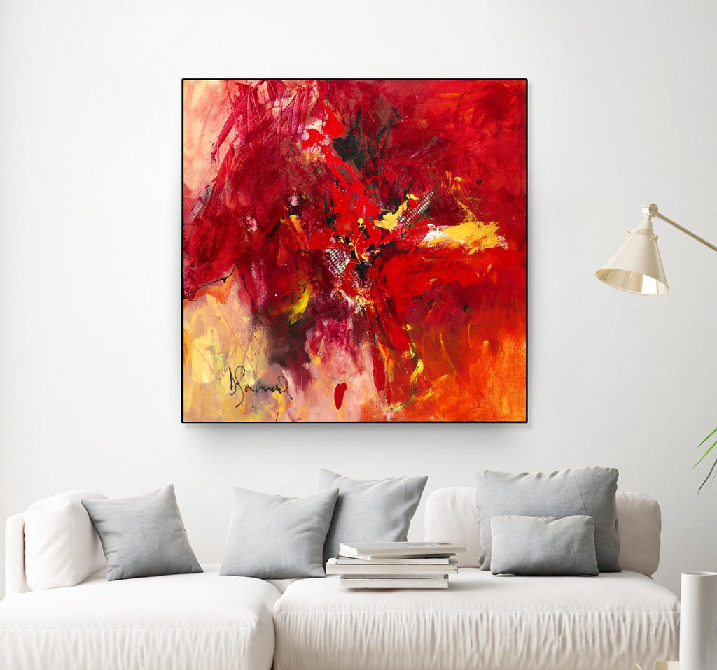Lovely by Doris Savard on GIANT ART - red abstract