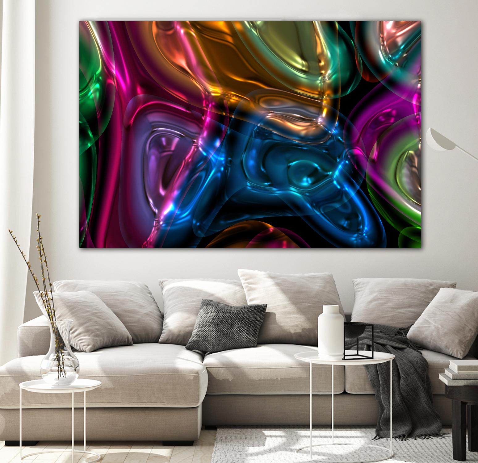 Candies 13 by Jean-François Dupuis on GIANT ART - orange abstract light