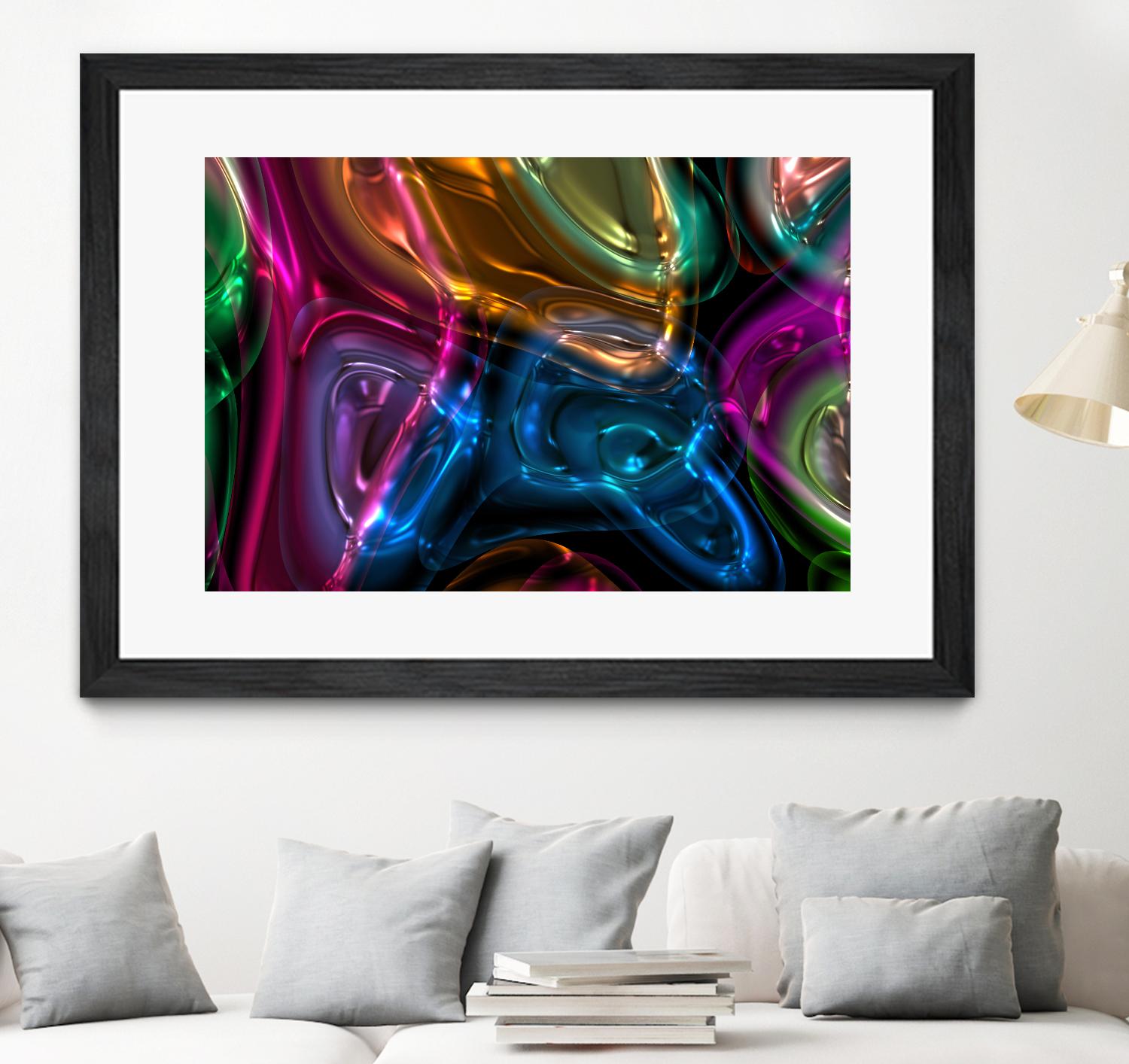 Candies 13 by Jean-François Dupuis on GIANT ART - orange shapes light