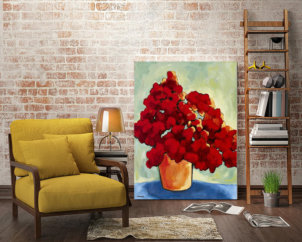 Red Blake by Bram Rubinger on GIANT ART - red flowers bouquet