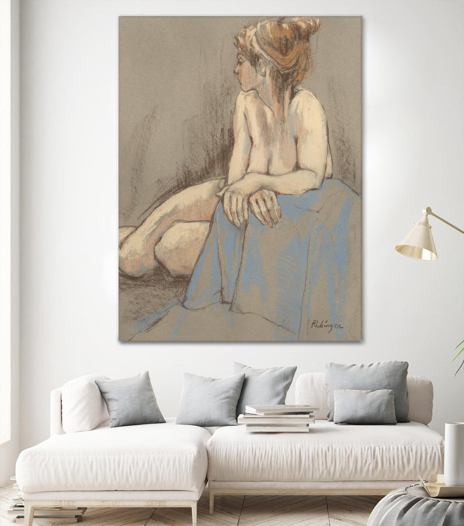 After the Bath by Bram Rubinger on GIANT ART - beige figurative corps nu