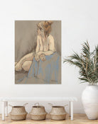 After the Bath by Bram Rubinger on GIANT ART - beige figurative corps nu