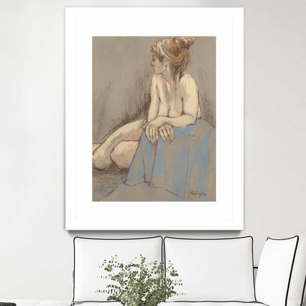 After the Bath by Bram Rubinger on GIANT ART - beige figurative corps nu