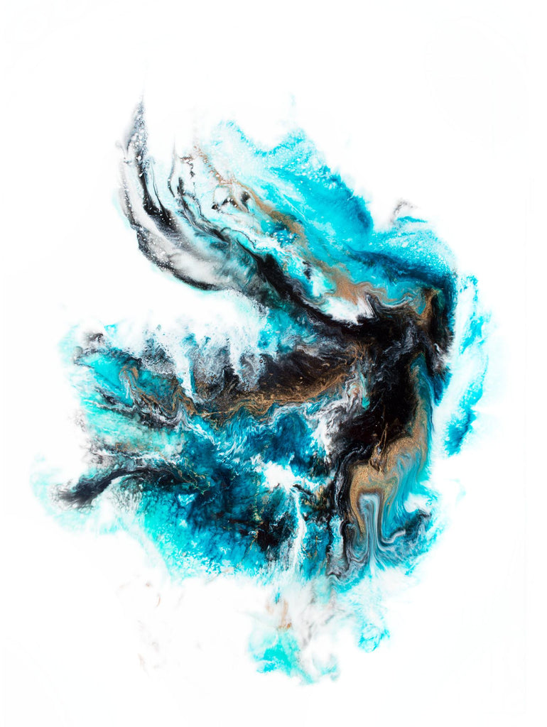 Acropora par Alyson Mccrink sur GIANT ART - abstrait bleu