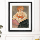 Hommage a la Goulue 2 by Bram Rubinger on GIANT ART - orange figurative drawing