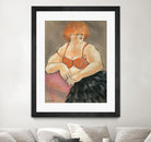 Hommage a la Goulue 2 by Bram Rubinger on GIANT ART - orange figurative drawing