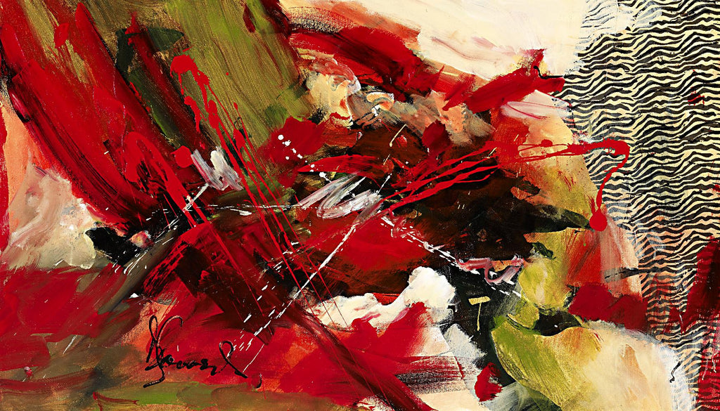 Profondeur by Doris Savard on GIANT ART - red abstract