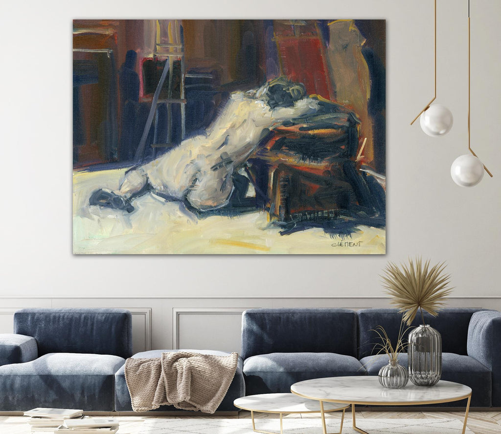 Lyrsa by Jacques Clement on GIANT ART - beige nude