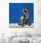 Dymas by Jacques Clement on GIANT ART - blue figurative corps nu