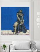 Dymas by Jacques Clement on GIANT ART - blue figurative corps nu