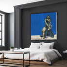 Dymas by Jacques Clement on GIANT ART - blue figurative corps nu