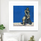 Dymas by Jacques Clement on GIANT ART - blue figurative corps nu