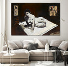 Telar by Jacques Clement on GIANT ART - burgundy figurative corps nu