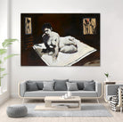 Telar by Jacques Clement on GIANT ART - burgundy figurative corps nu