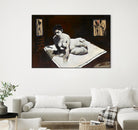 Telar by Jacques Clement on GIANT ART - burgundy figurative corps nu