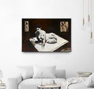 Telar by Jacques Clement on GIANT ART - burgundy figurative corps nu