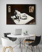 Telar by Jacques Clement on GIANT ART - burgundy figurative corps nu