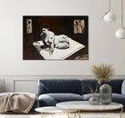 Telar by Jacques Clement on GIANT ART - burgundy figurative corps nu