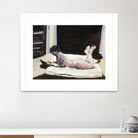 Gidas by Jacques Clement on GIANT ART - pink artistes du québec bed