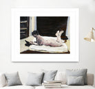 Gidas by Jacques Clement on GIANT ART - pink artistes du québec bed