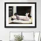 Gidas by Jacques Clement on GIANT ART - pink artistes du québec bed