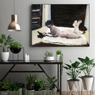 Gidas by Jacques Clement on GIANT ART - pink artistes du québec bed