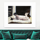 Gidas by Jacques Clement on GIANT ART - pink artistes du québec bed