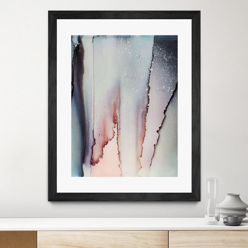 Flowing Color by Alyson Mccrink on GIANT ART - pink abstract linéaire