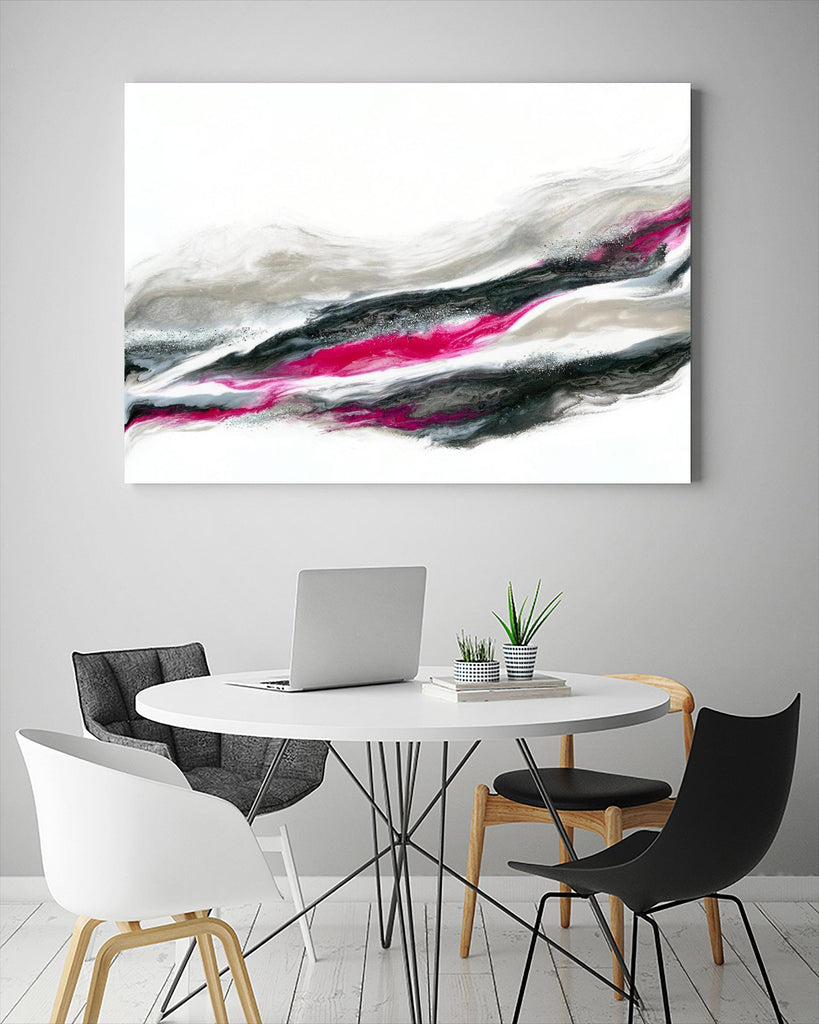 Frozen Ocean -2 by Alyson Mccrink on GIANT ART - pink abstract