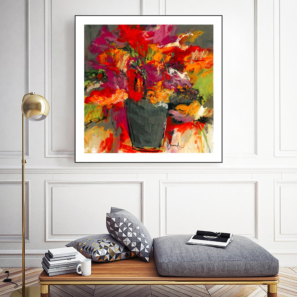 Colors of Wind by Doris Savard on GIANT ART - orange flowers canadian painters
