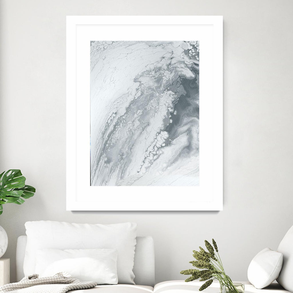 Light Of The Cave by Alyson Mccrink on GIANT ART - white abstract monochrome