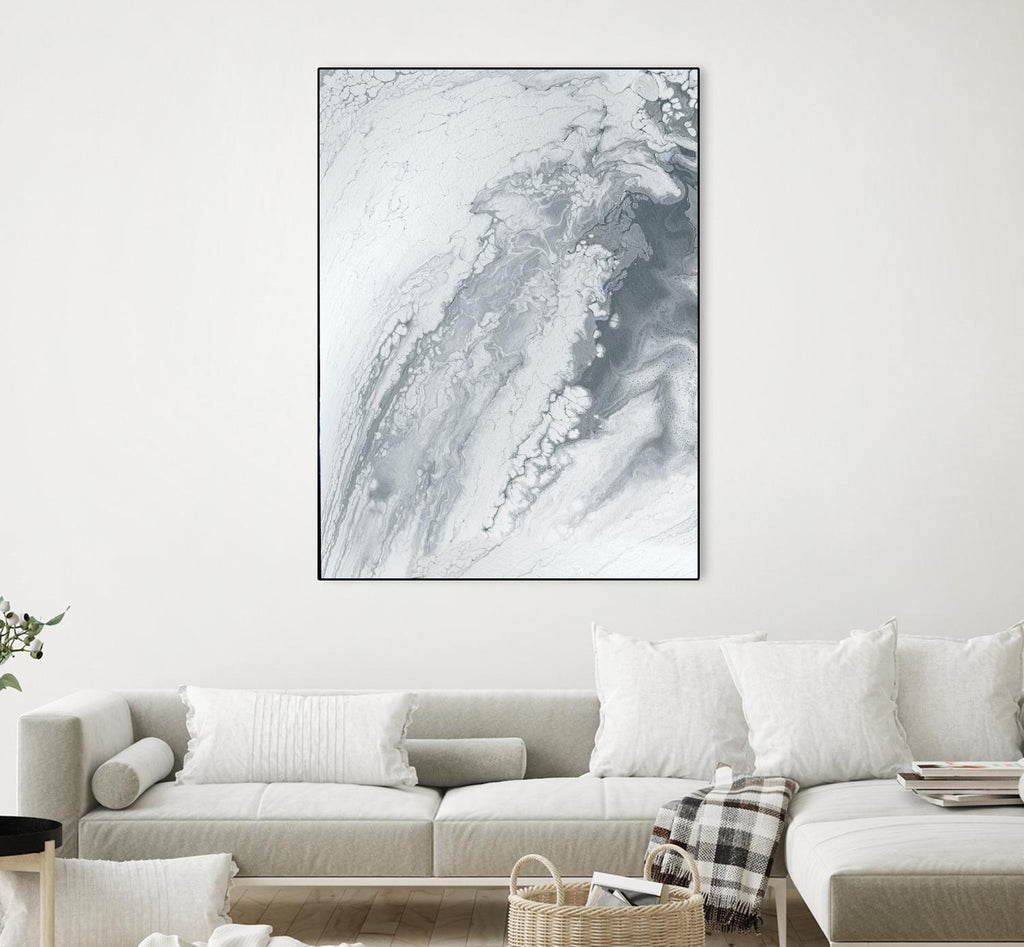 Light Of The Cave by Alyson Mccrink on GIANT ART - grey abstract monochrome