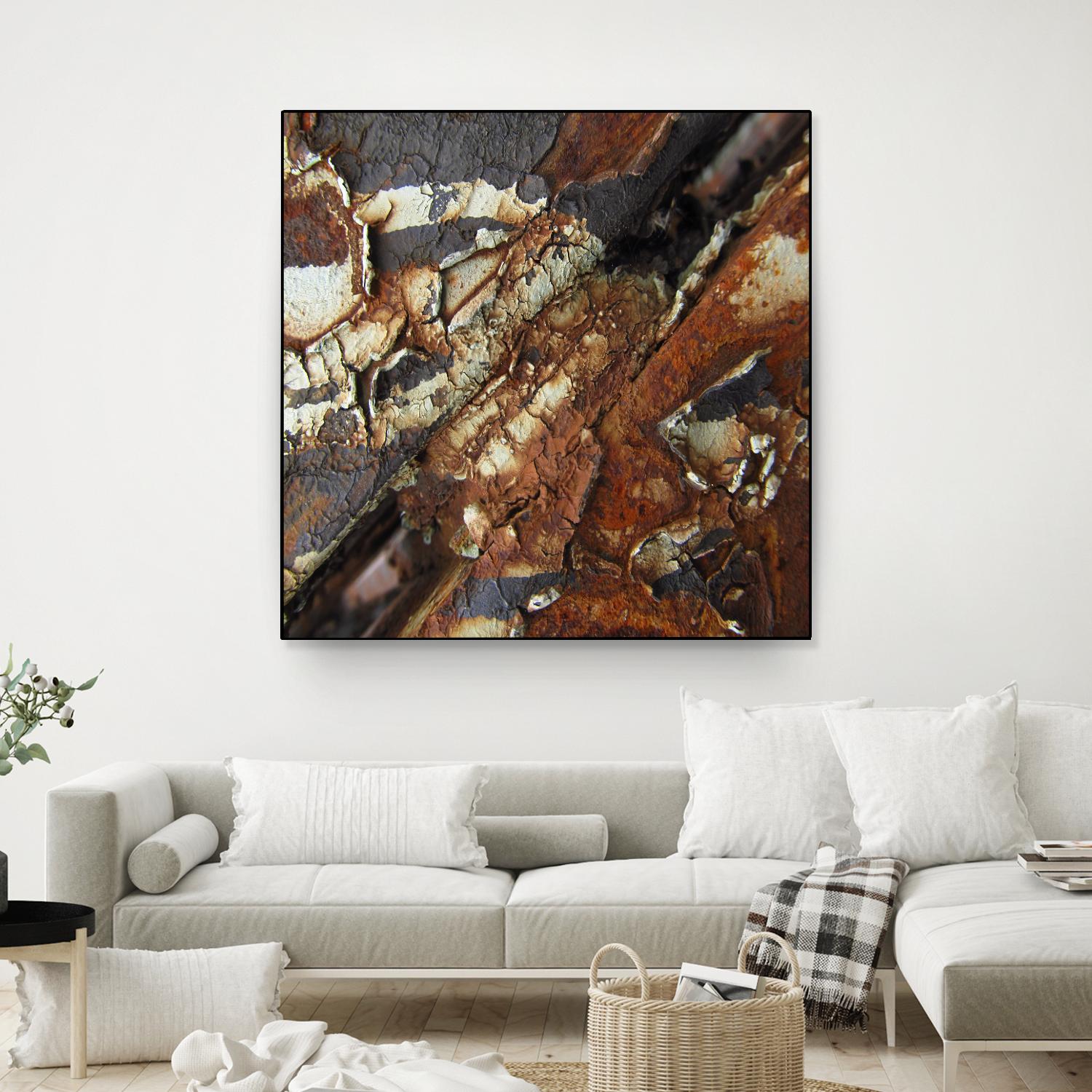 Rusty Panel by Jean-François Dupuis on GIANT ART - orange abstract rust