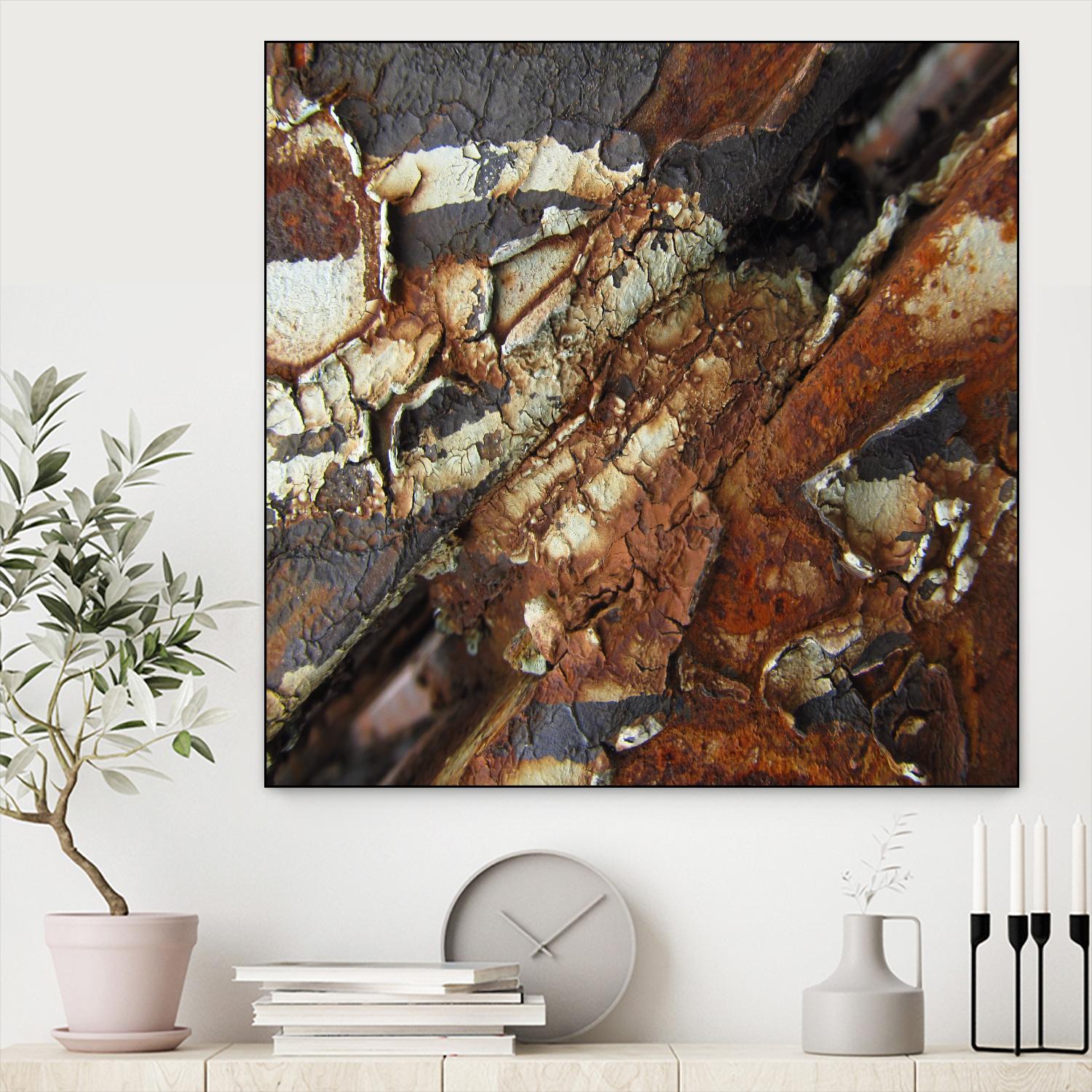 Rusty Panel by Jean-François Dupuis on GIANT ART - orange abstract rust