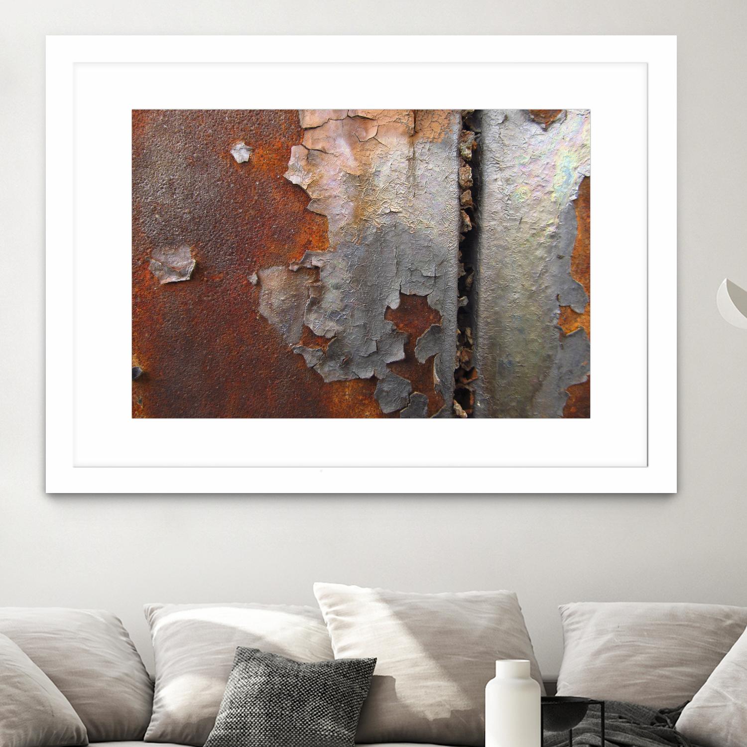 Rusty Panel  Rouille III by Jean-François Dupuis on GIANT ART - orange abstract artiste québécois