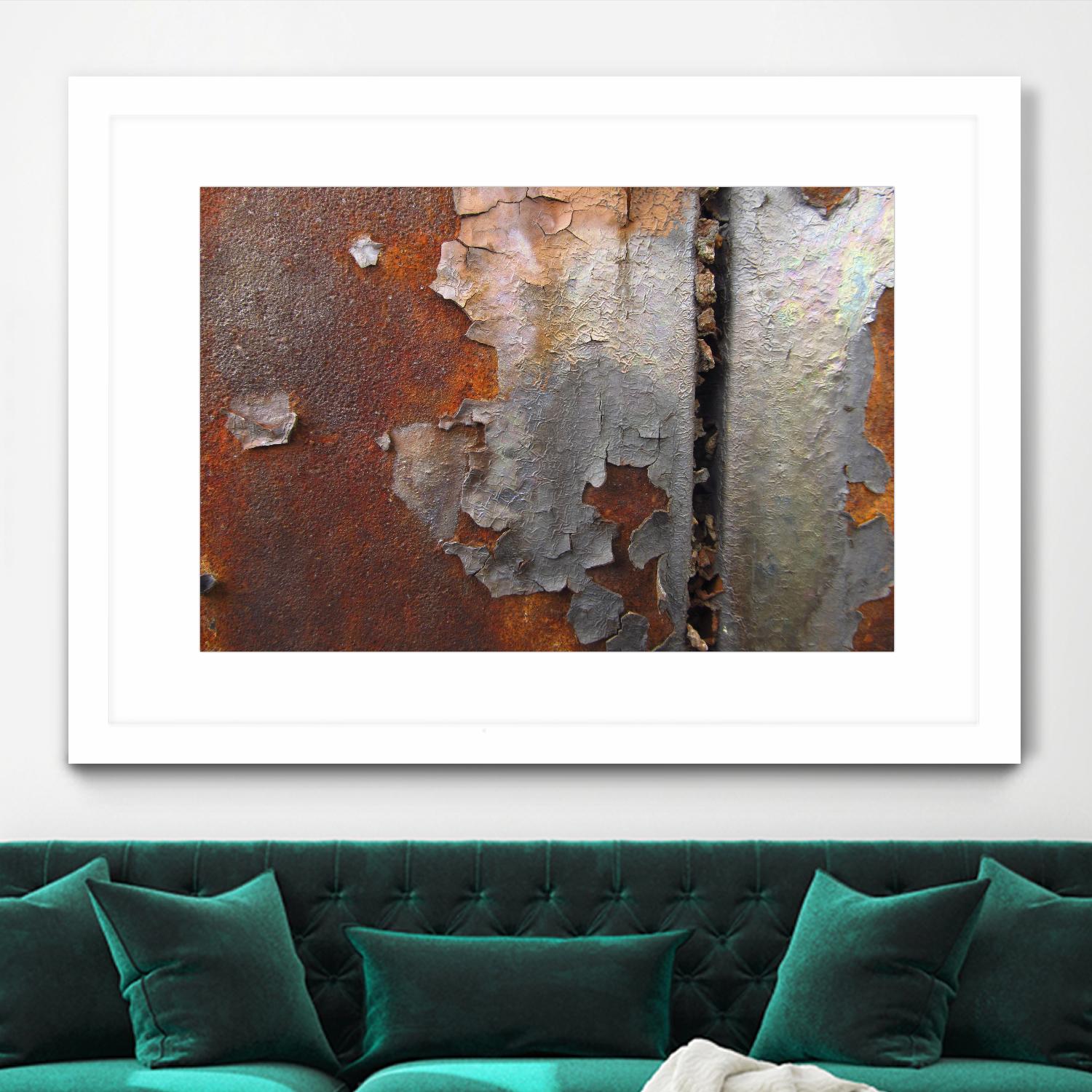 Rusty Panel  Rouille III by Jean-François Dupuis on GIANT ART - orange abstract artiste québécois