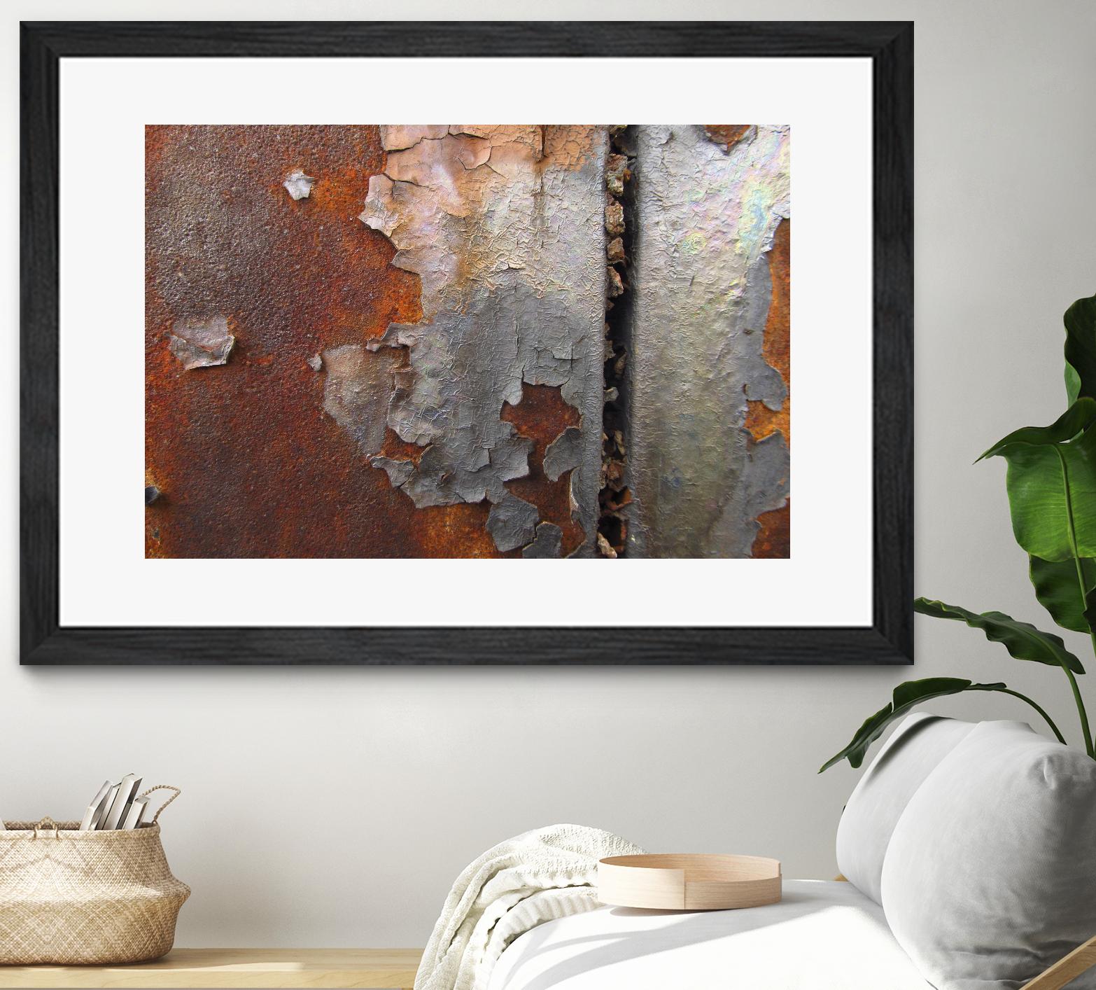 Rusty Panel  Rouille III by Jean-François Dupuis on GIANT ART - orange abstract artiste québécois