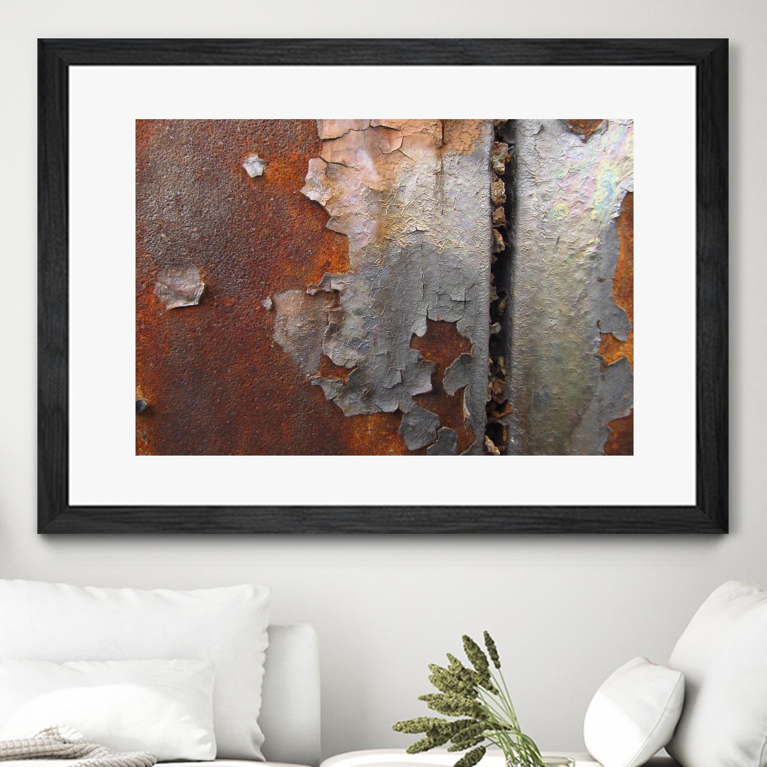 Rusty Panel  Rouille III by Jean-François Dupuis on GIANT ART - orange abstract artiste québécois