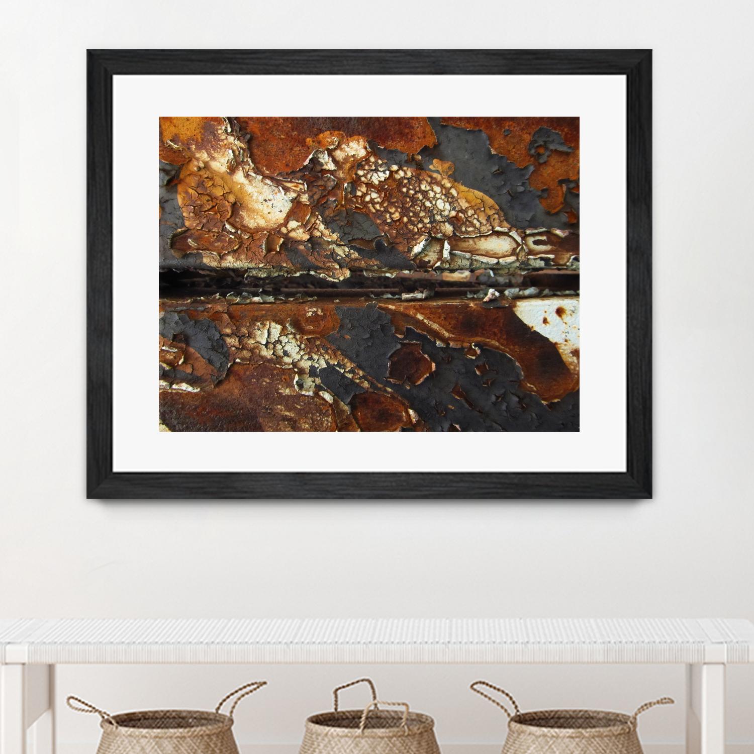 Rusty Panel Rouille V by Jean-François Dupuis on GIANT ART - orange abstract rust