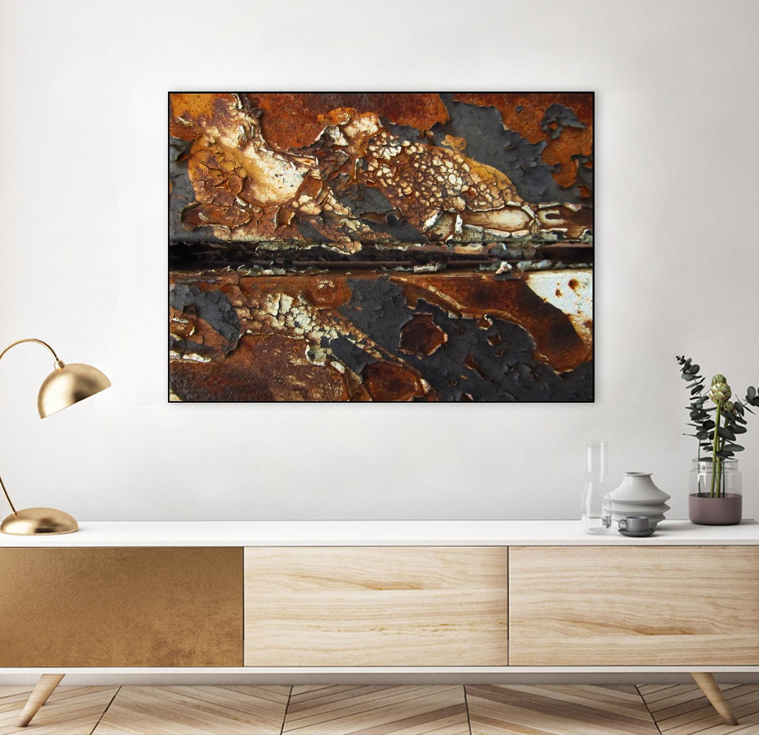 Rusty Panel by Jean-François Dupuis on GIANT ART - orange abstract rust