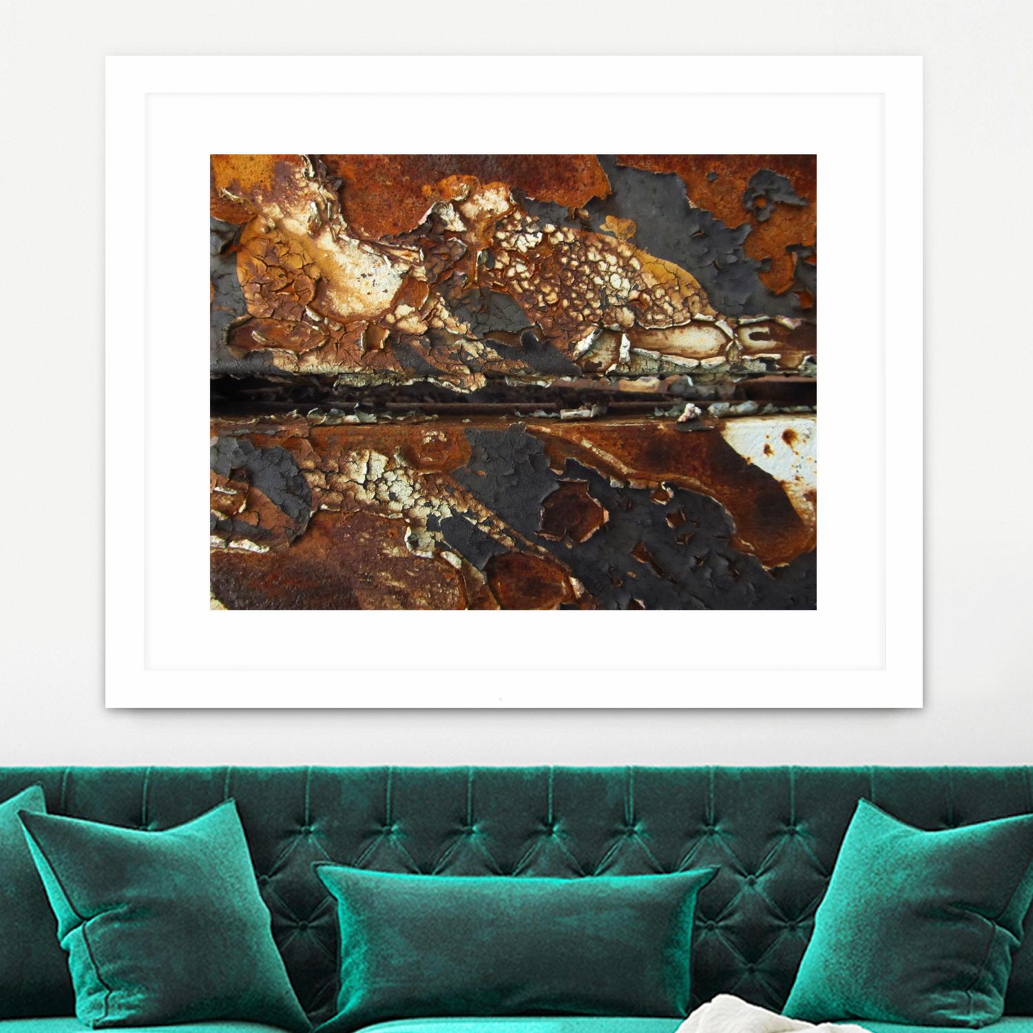 Rusty Panel Rouille V by Jean-François Dupuis on GIANT ART - orange abstract rust