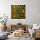 Rusty Panel by Jean-François Dupuis on GIANT ART - beige typography artiste québécois