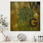 Rusty Panel by Jean-François Dupuis on GIANT ART - beige typography artiste québécois