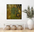 Rusty Panel by Jean-François Dupuis on GIANT ART - beige typography artiste québécois